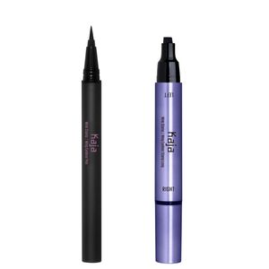 Delineador de Ojos Wink Stamp Waterproof Wing Eyeliner Stamp & Pen Long - Dark Brown