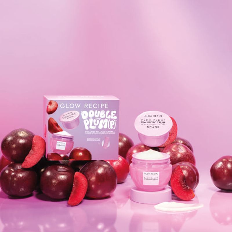 Kit-de-Cuidado-de-Piel-Double-the-Plum-p--Hyaluronic-Acid-Moisturizer-Refillable-Kit