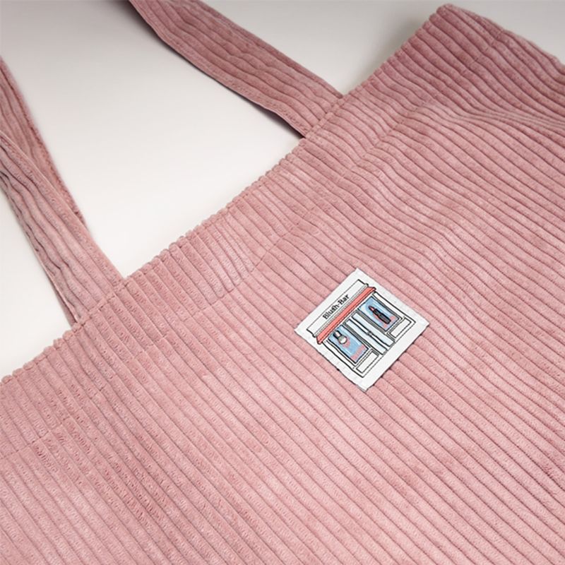 Bolsa-Eco-Bag-Corduroy-Rosada