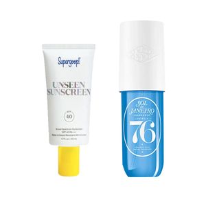 Parejas Perfectas: Unseen Sunscreen (50 ml) + Bruma Cheirosa 76 (90 ml)
